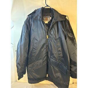 Spiewak Golden Fleece Large quilted puffer coat USA size 40 navy‎